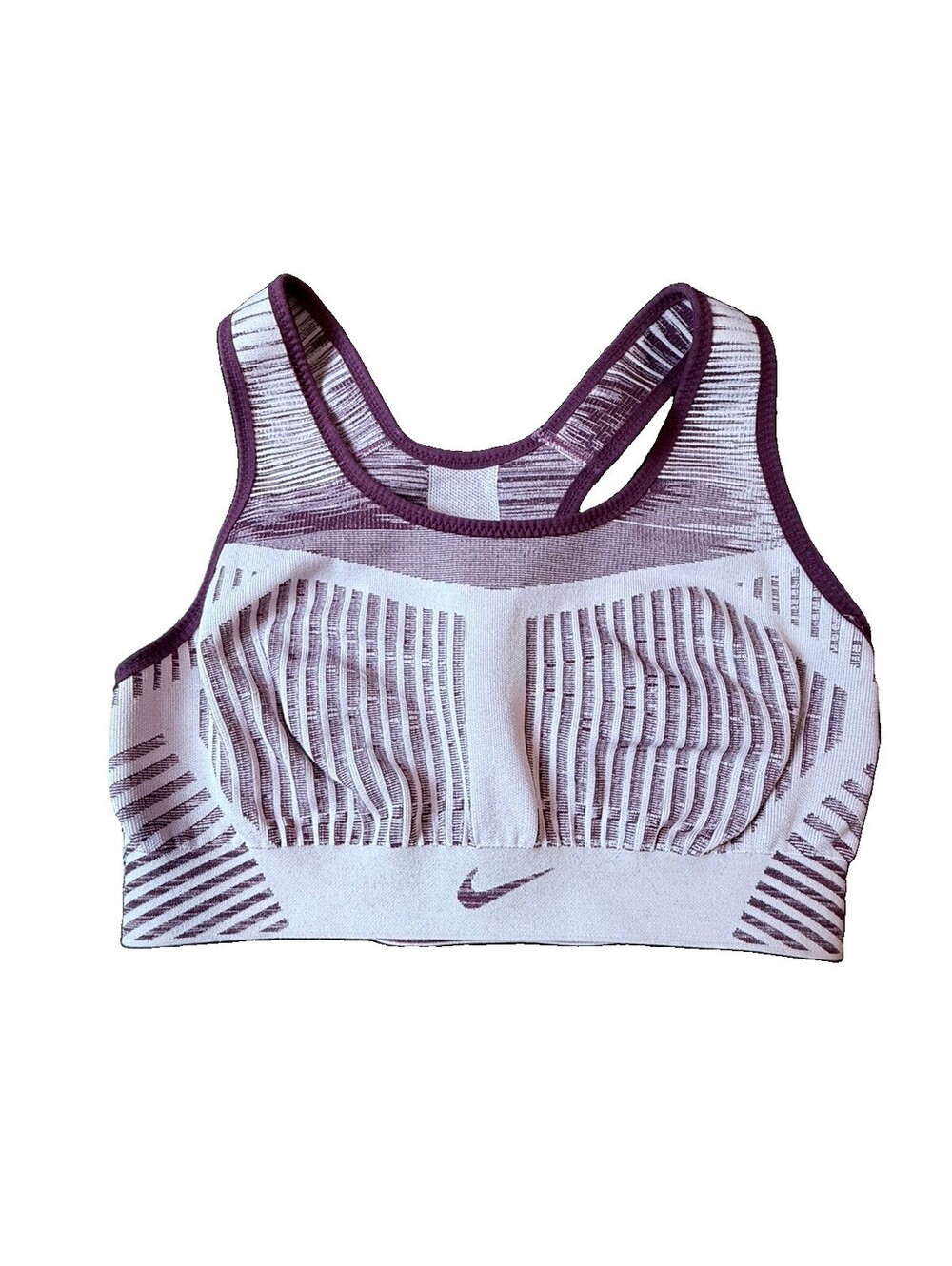 NIKE Breath SPORTS Bra Burgundy Sz S